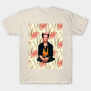 Frida Kahlo - Feminist Lotus Flower T-Shirt